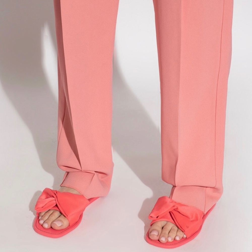 Kate Spade Pink Bikini Bow Slides